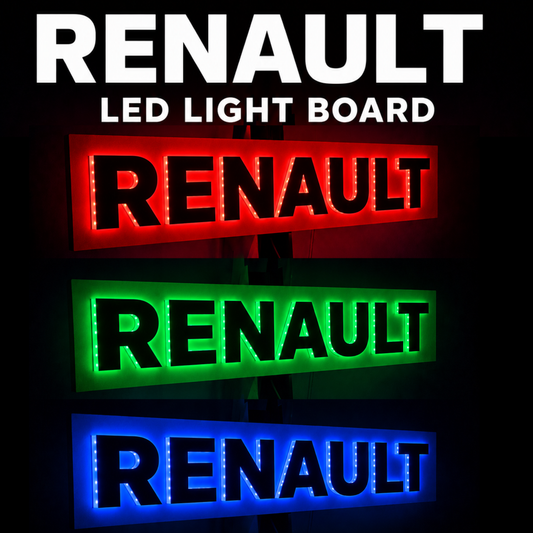 Renault Acrylic Finish Truck Bulkhead LED Light Back Board Various Designs Available