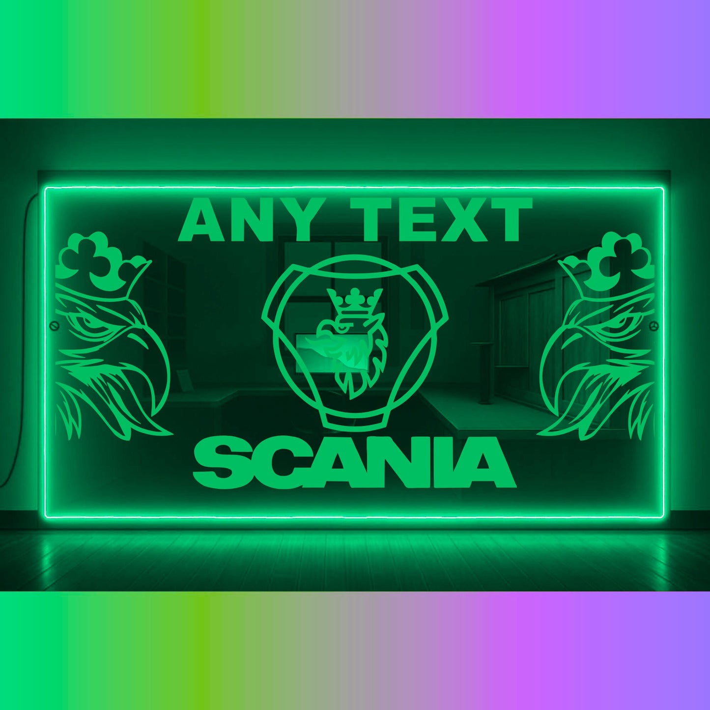 Phoenix Lights Truck LED Mirror Light Scania Any text