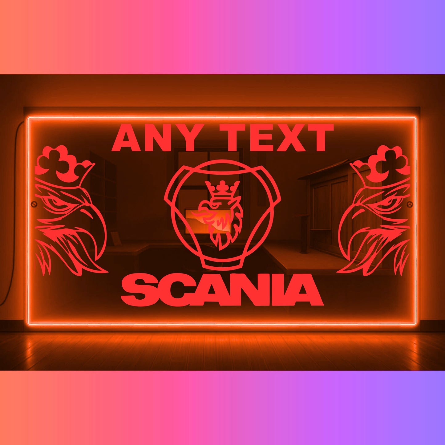 Phoenix Lights Truck LED Mirror Light Scania Any text