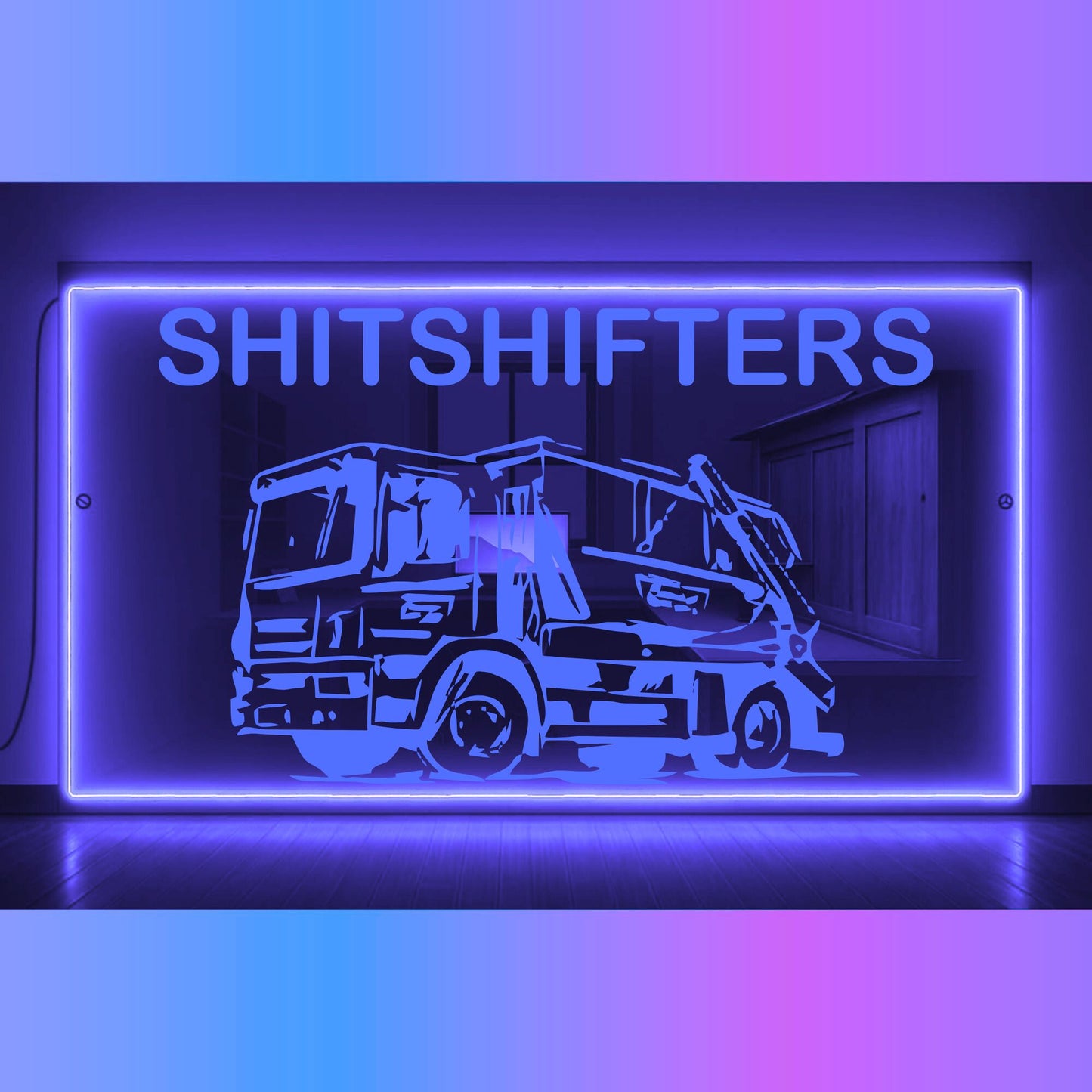 Phoenix Lights Truck LED Mirror Light Skip Wagon Any Text