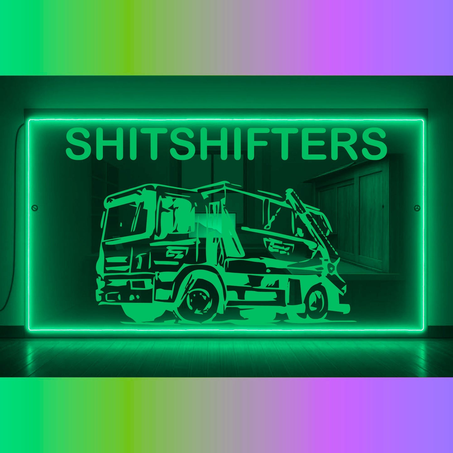 Phoenix Lights Truck LED Mirror Light Skip Wagon Any Text