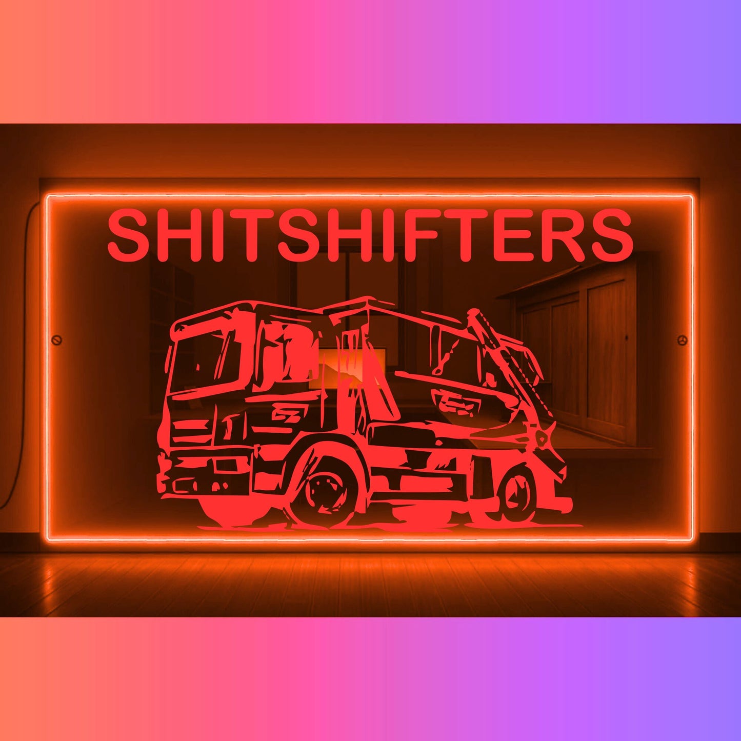 Phoenix Lights Truck LED Mirror Light Skip Wagon Any Text