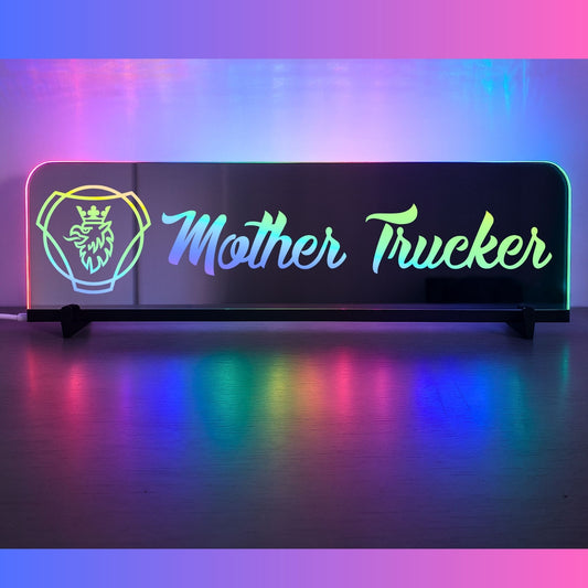 Phoenix Lights Truck Window LED Mirror Light Scania Badge Mother Trucker