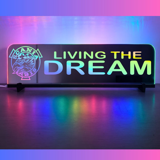 Phoenix Lights Truck Window LED Mirror Light Scania Living the dream