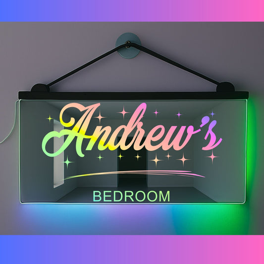 Phoenix Lights Personalised L.E.D Mirror Light Any Name