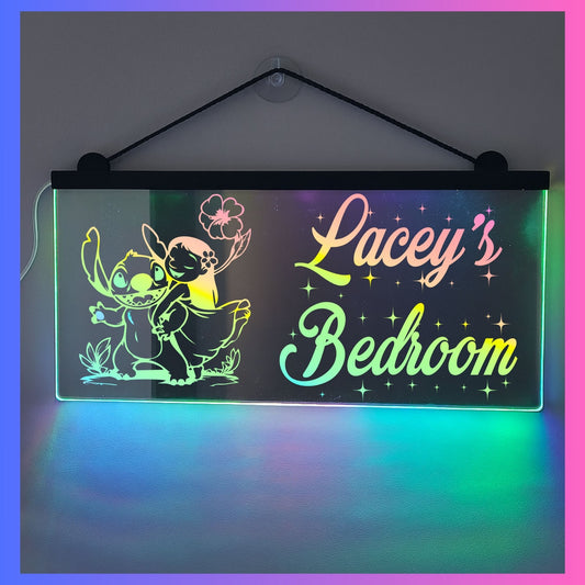 Phoenix Lights Personalised L.E.D Mirror Light Stitch