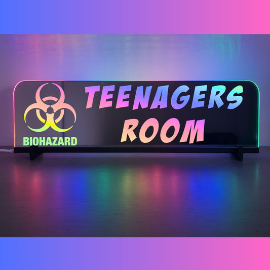 Phoenix Lights Personalised L.E.D Mirror Teenagers Room
