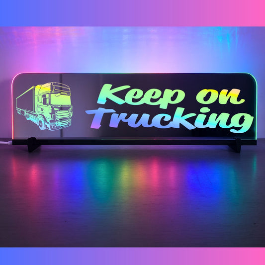 Phoenix Lights Truck Window LED Mirror Light Truck Keep on trucking