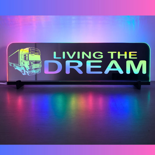 Phoenix Lights Truck Window LED Mirror Light Truck Living the dream