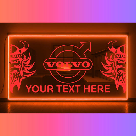 Phoenix Lights Truck LED Mirror Light Volvo Viking Any Text
