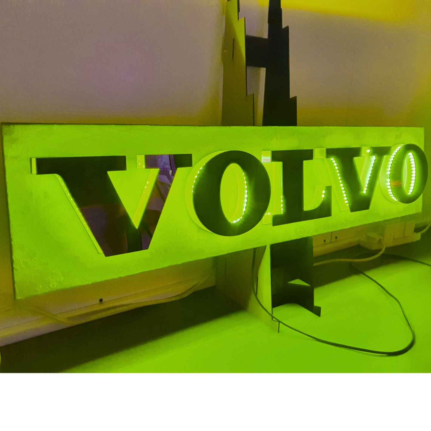 Volvo Truck Bulkhead LED Light Back Board blue