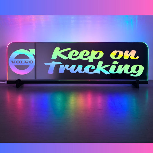 Phoenix Lights Truck Window LED Mirror Light Volvo Keep on Trucking