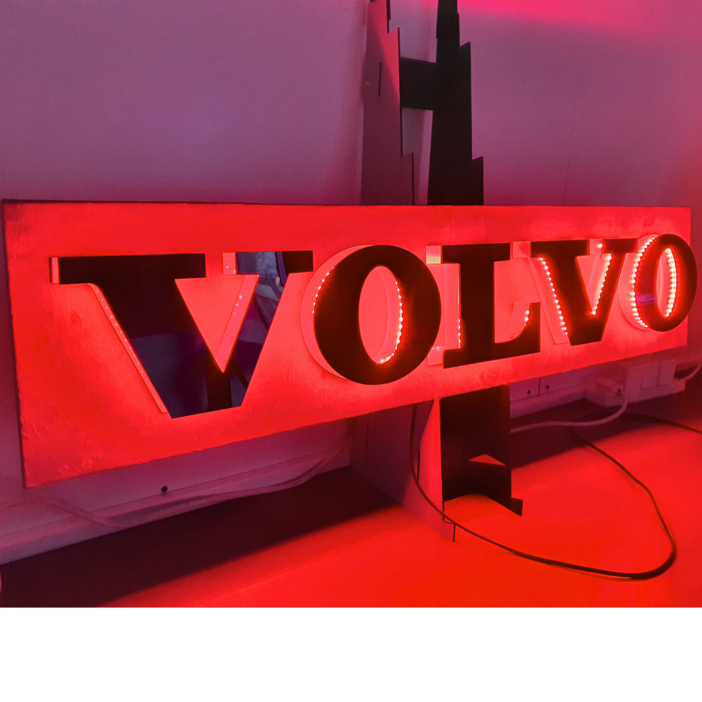 Volvo Truck Bulkhead LED Light Back Board blue