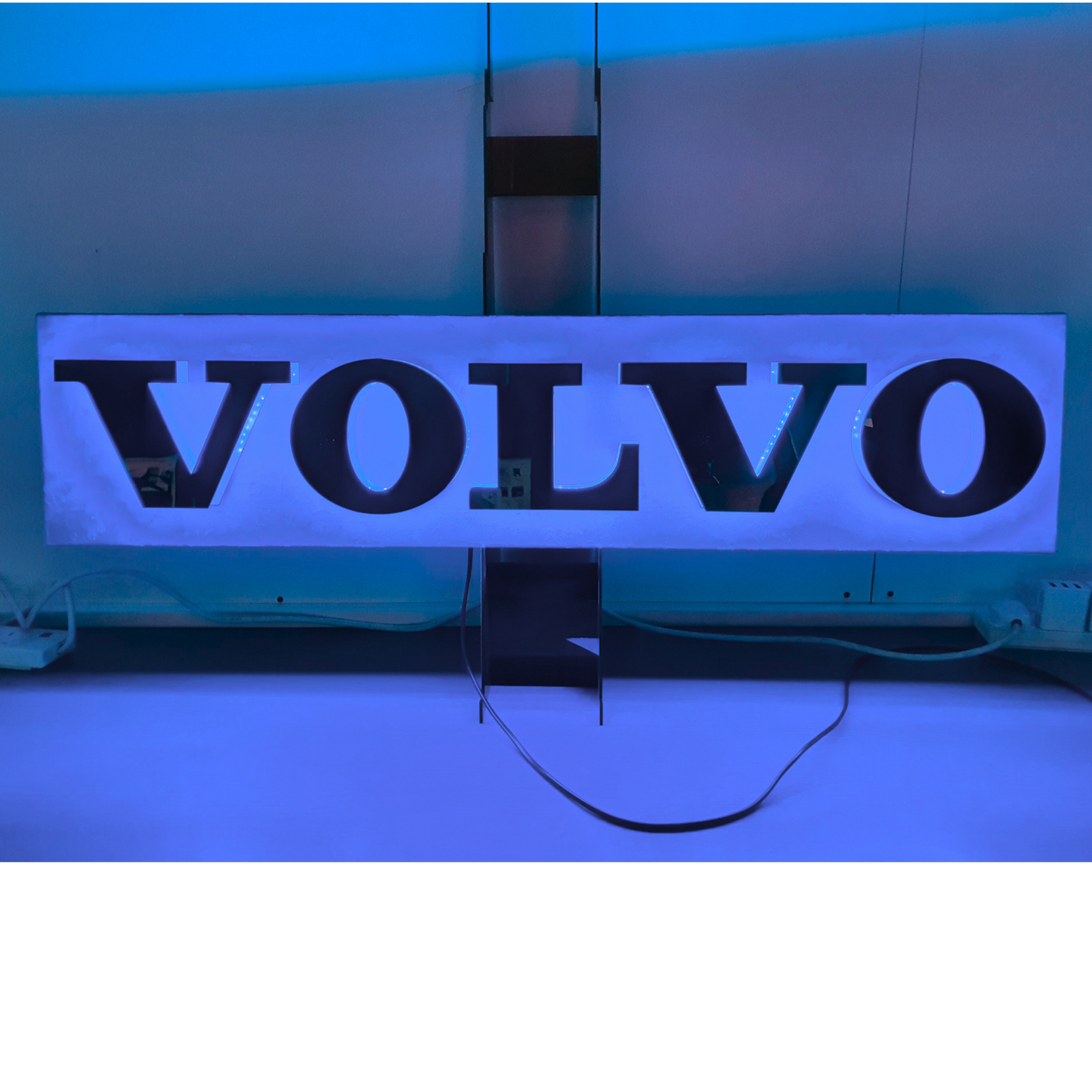 Volvo Truck Bulkhead LED Light Back Board blue