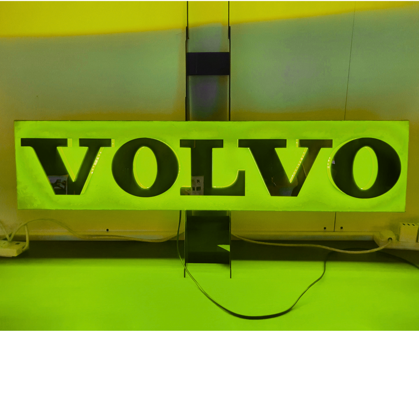 Volvo Truck Bulkhead LED Light Back Board blue