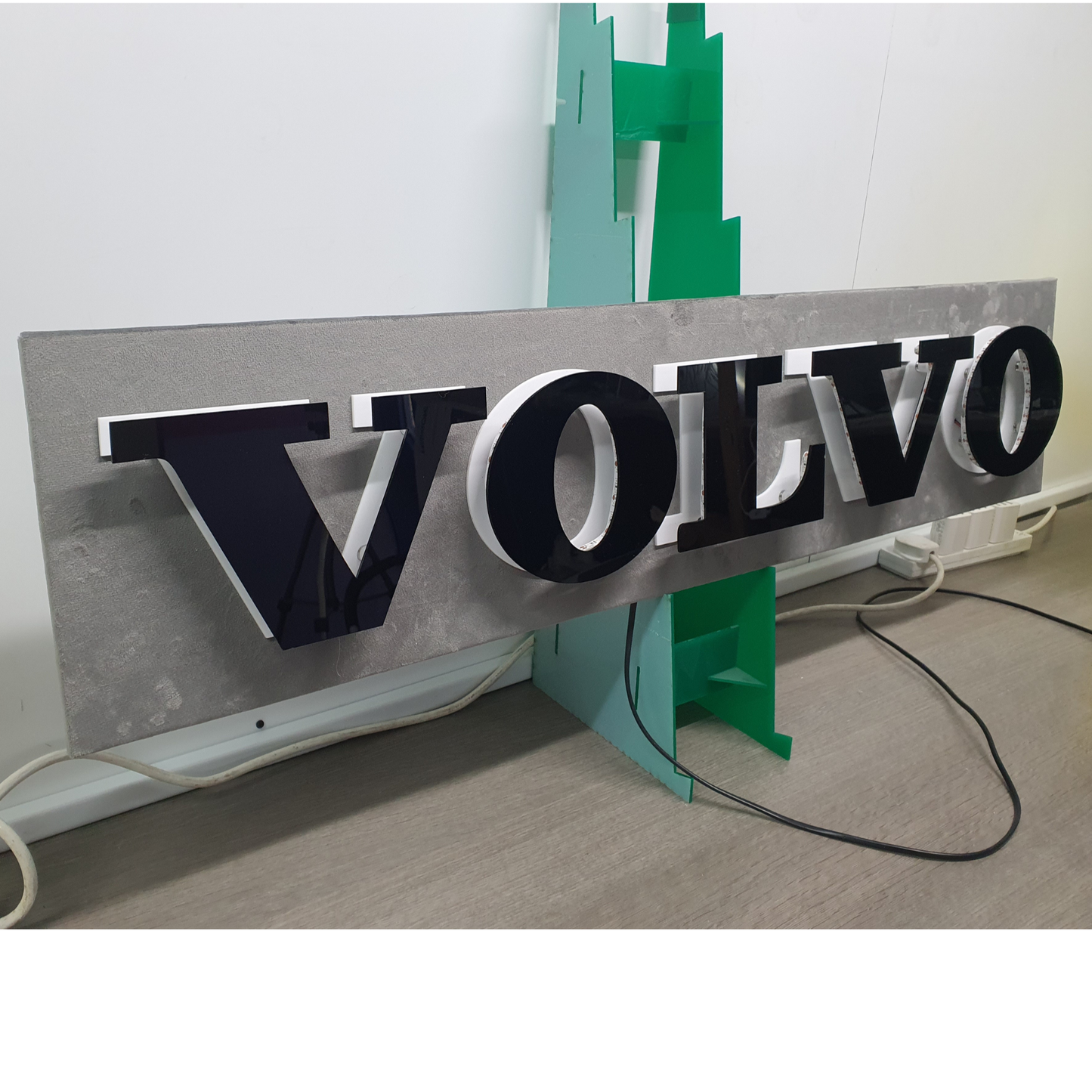 Volvo Truck Bulkhead LED Light Back Board blue
