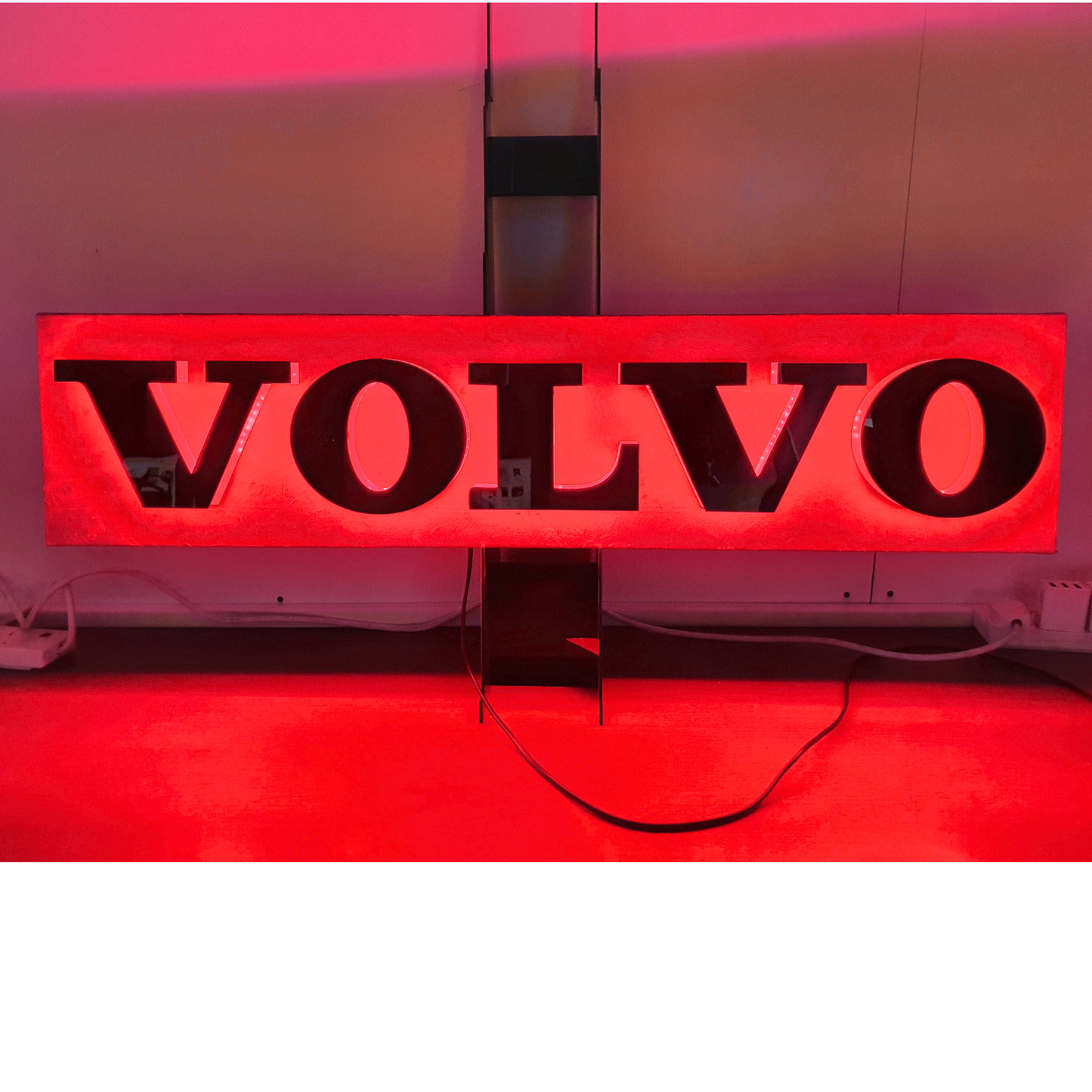 Volvo Truck Bulkhead LED Light Back Board blue