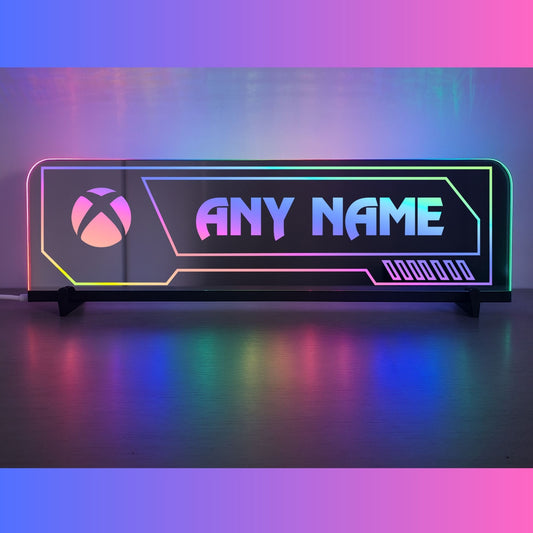 Phoenix Lights Personalised L.E.D Mirror Gamertag